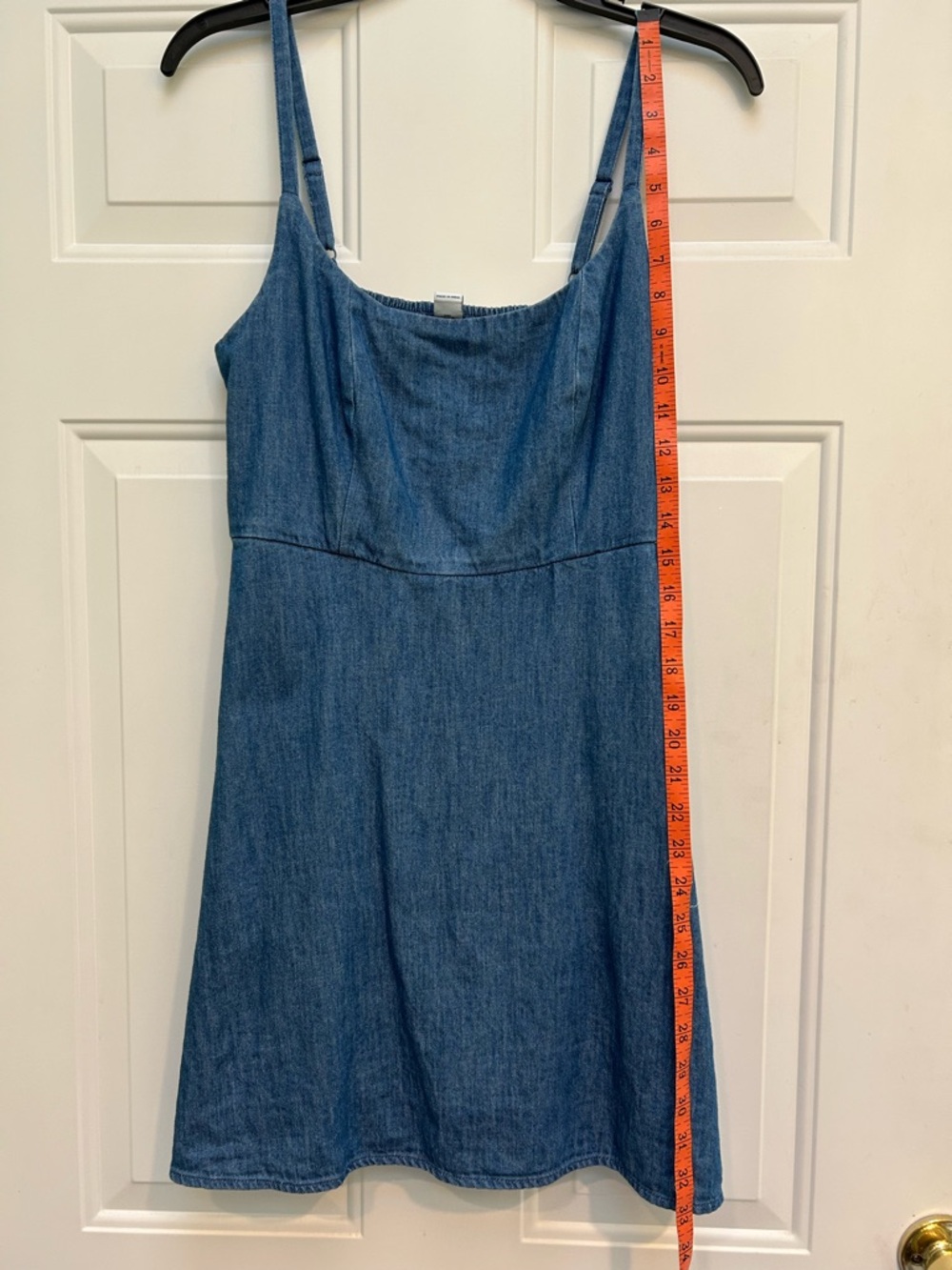 Old Navy Blue Denim Mini Slip Dress SP - Picture 5 of 9